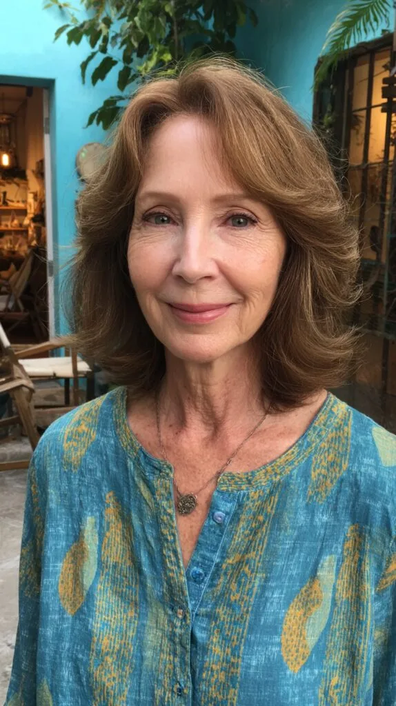 Curtain-Framed Shoulder-Length Bob with Internal Beveling