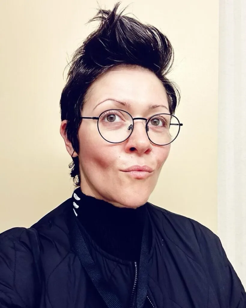 Edgy Textured Pixie Cut with Height and Volume