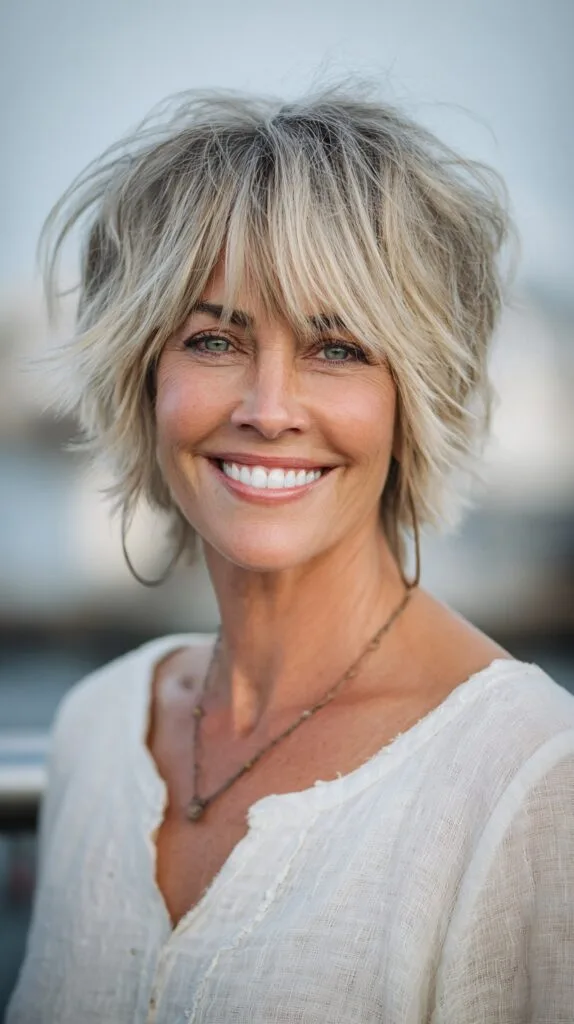 Effervescent Ash-Blonde Disconnected Bob