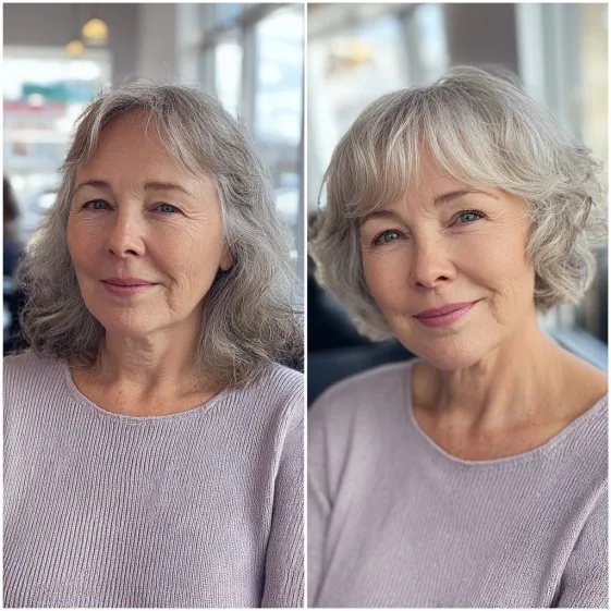Effortlessly Chic Curly Shaggy Bob