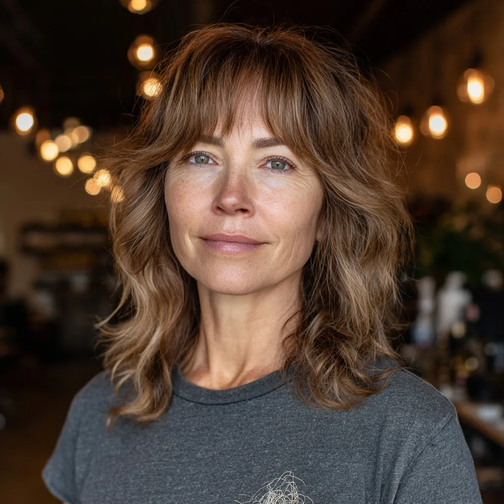 Effortlessly Wavy Light Brown Hair with Soft Layers