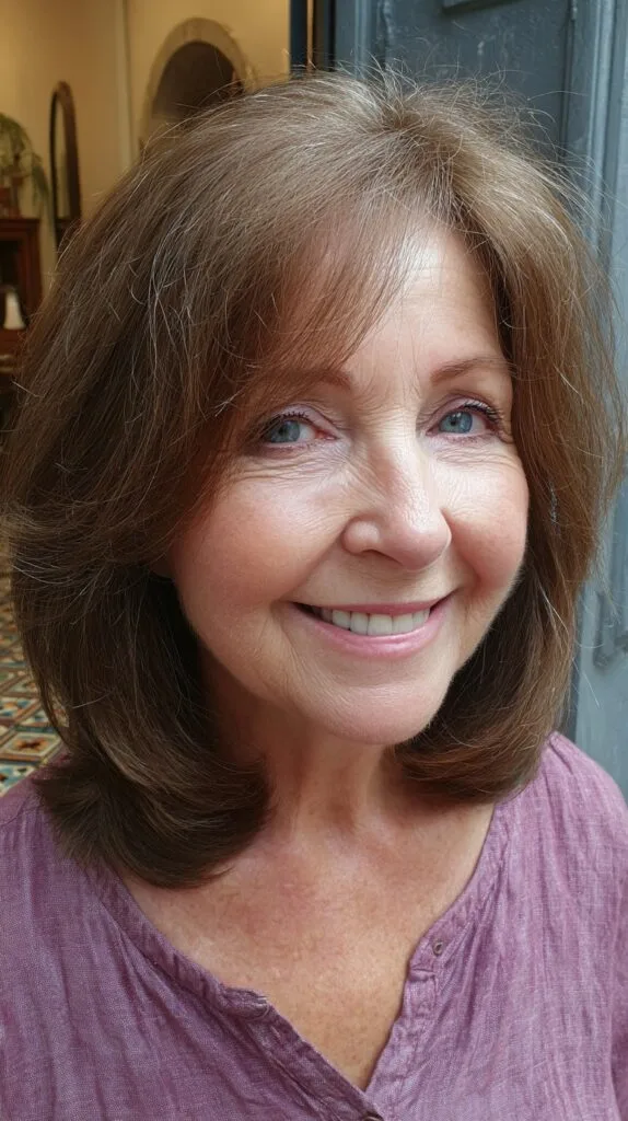 Effortlessly Youthful Mocha Layered Bob