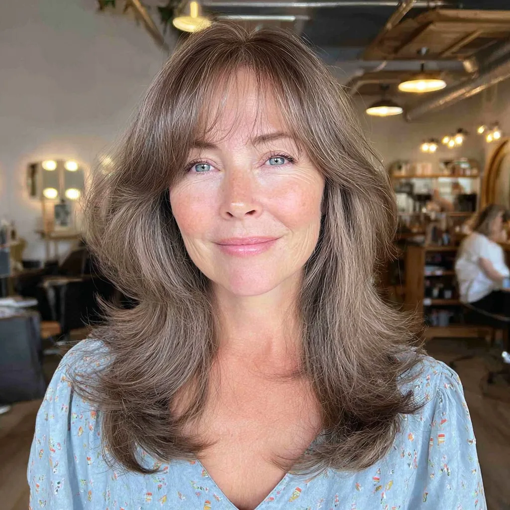 Elegant Layered Cut with Soft Grey Highlights