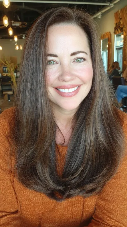 Elegant Long Layers with Subtle Movement