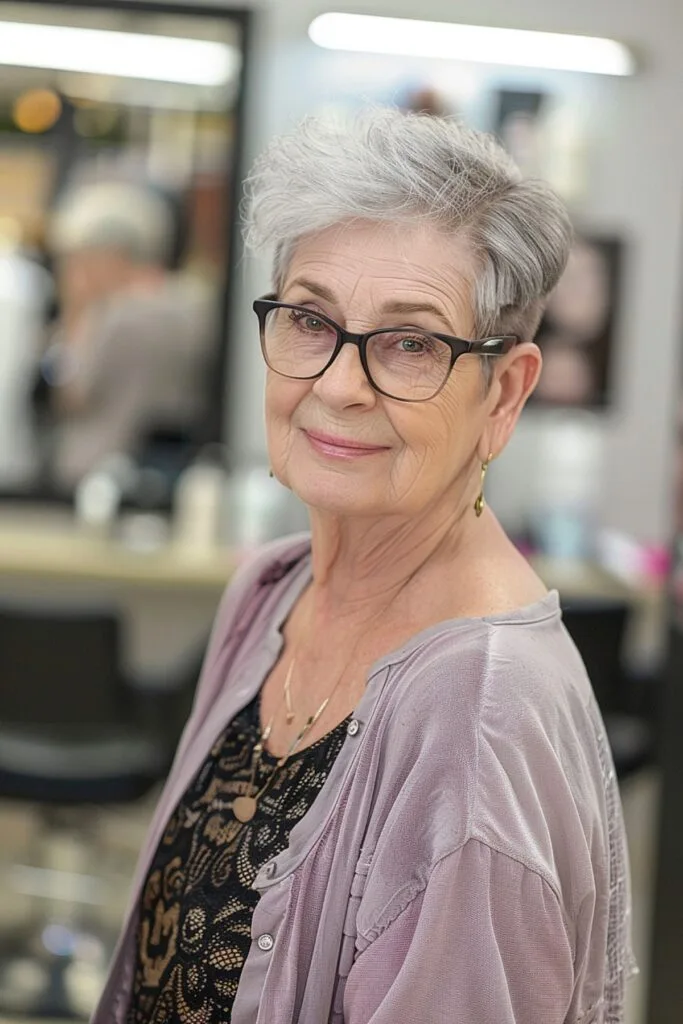 Elegant Pixie for Women Over 70
