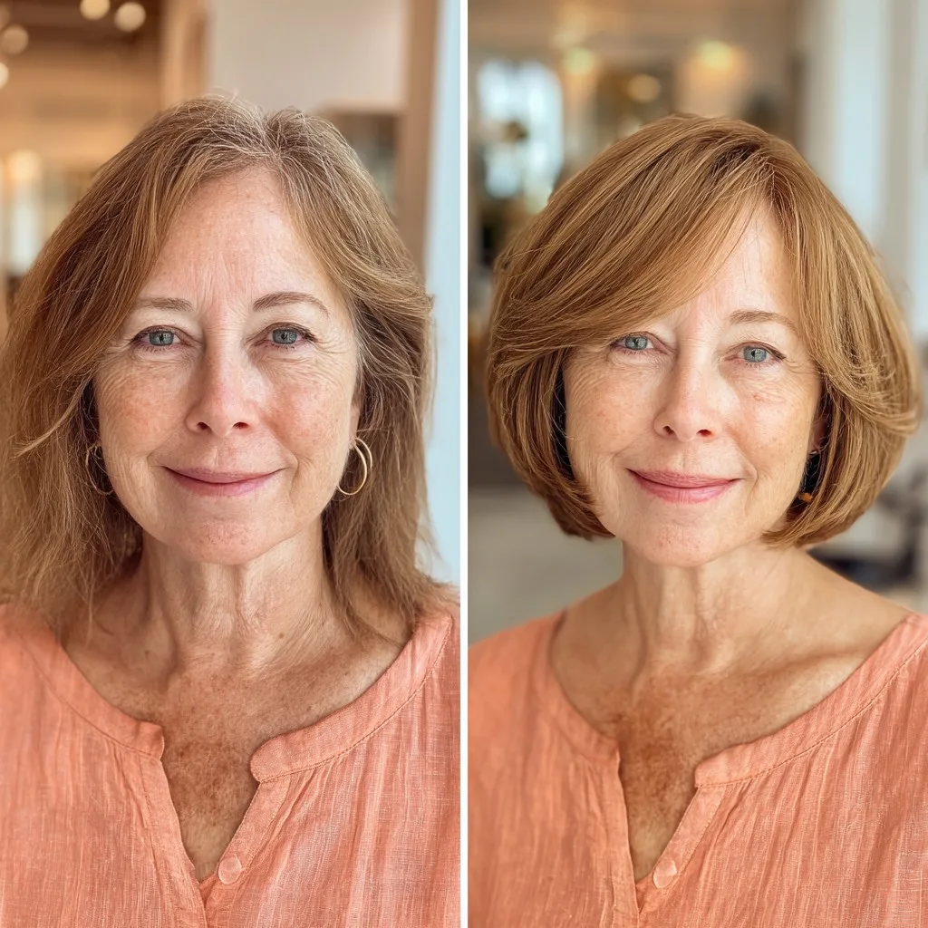 Elegant Rounded Bob with Soft Layers