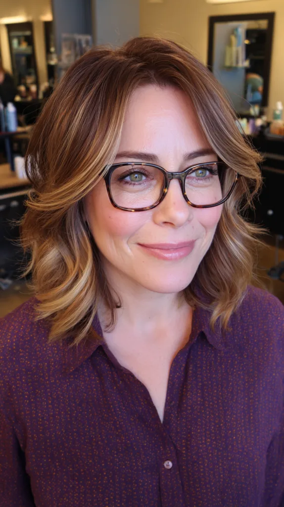 Elegant Soft Waves with Warm Highlights