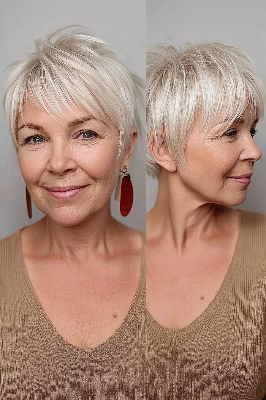 Feathered Platinum Pixie Glow