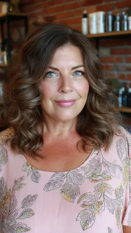 Flowing Golden Locks with Soft Defined Curls