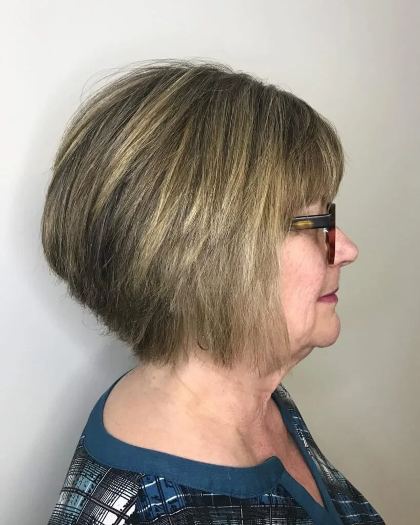 Layered Stacked Bob Haircut