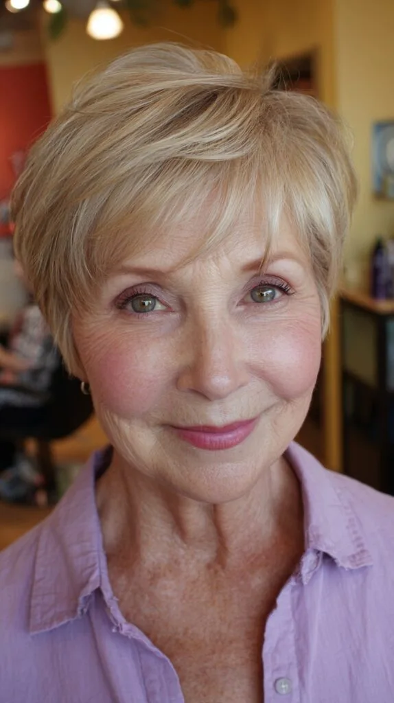 Lightly Textured Short Cut with Subtle Volume