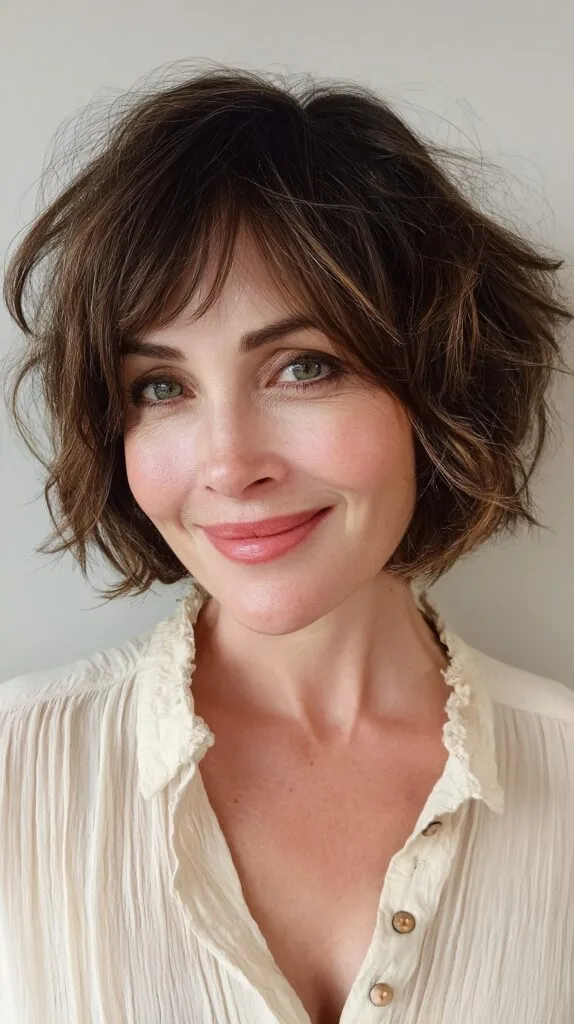Modern Choppy Bob with Playful Layers