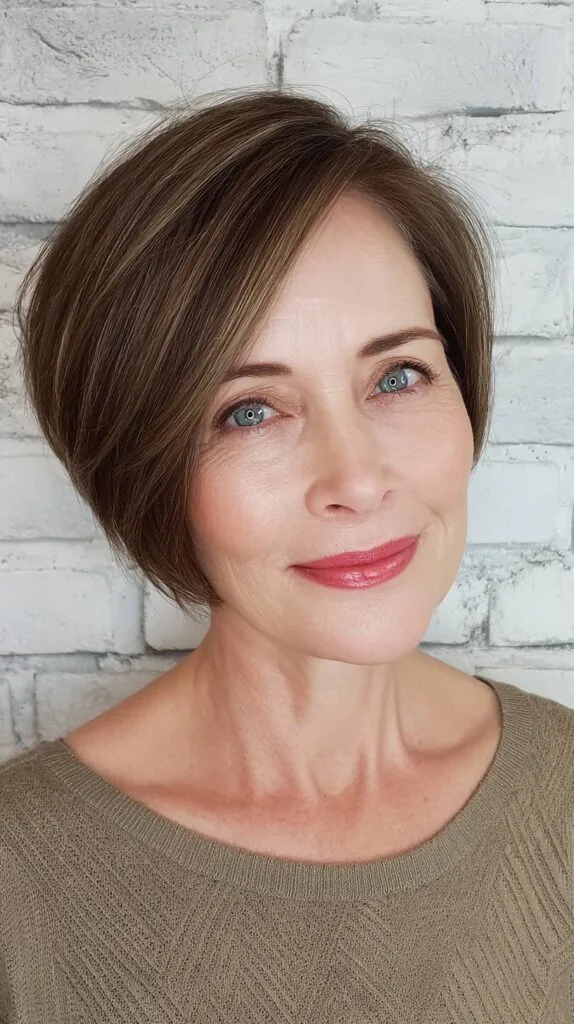 Modern Classic Bob with Soft Angled Layers