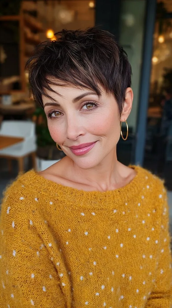 Modern Sable Pixie with Textured Layers