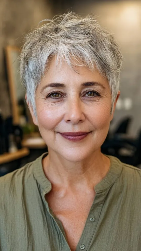 Modern Spiky Pixie with Textured Layers