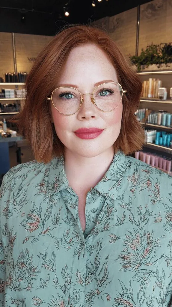 Modern Textured Blunt Bob with Soft Waves