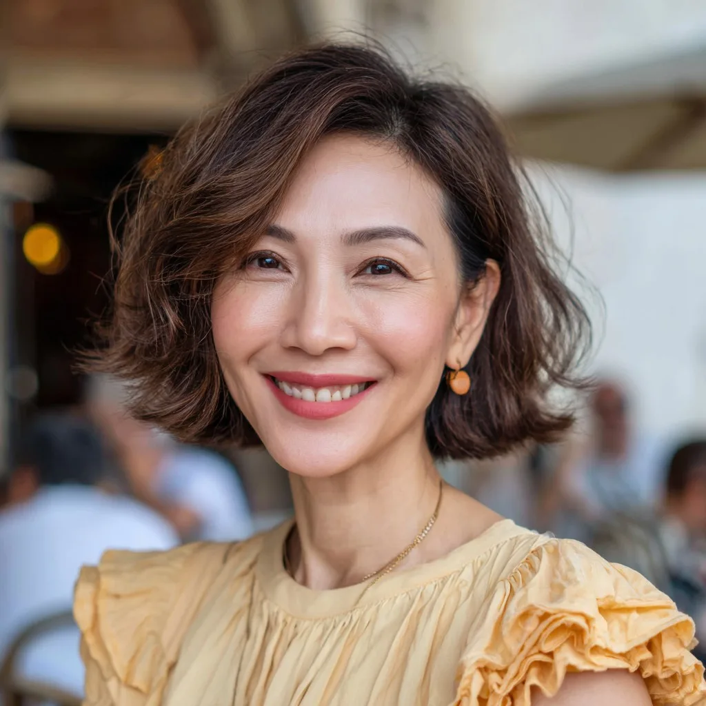 Modern Textured Bob with Soft Waves