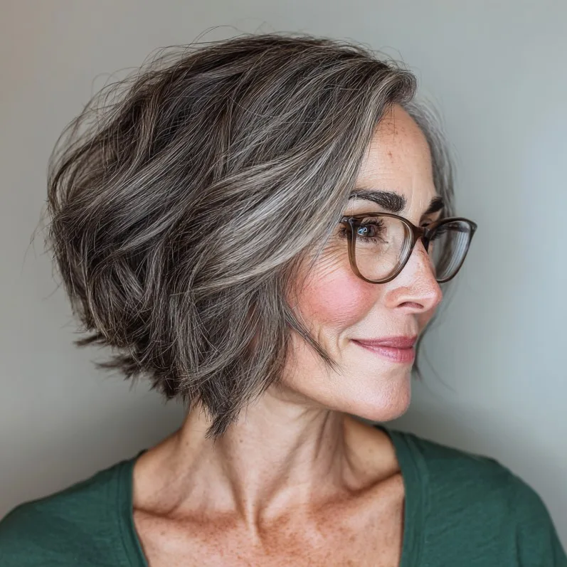 Modern Textured Bob with Volume and Soft Waves