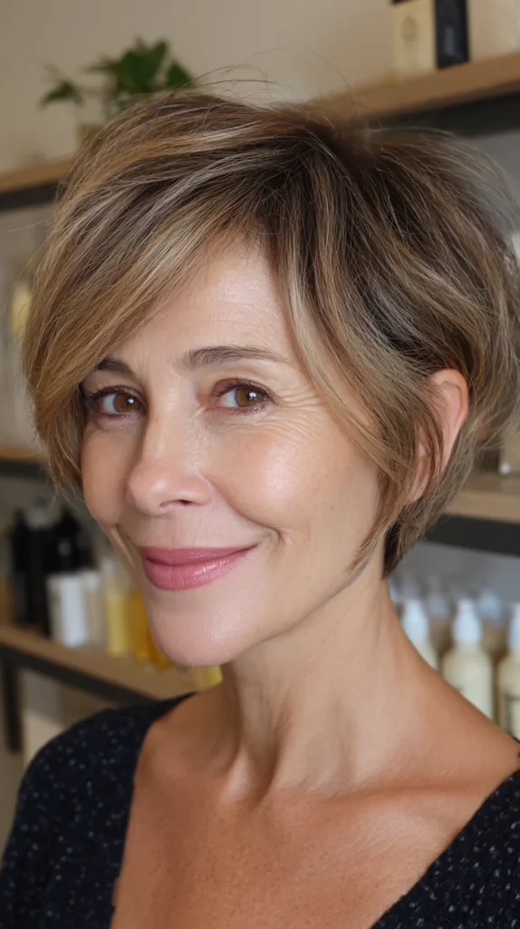 Modern Textured Pixie Bob with Soft Layers
