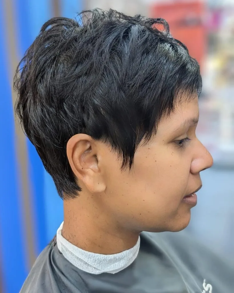 Modern Textured Pixie Cut with Short Layers