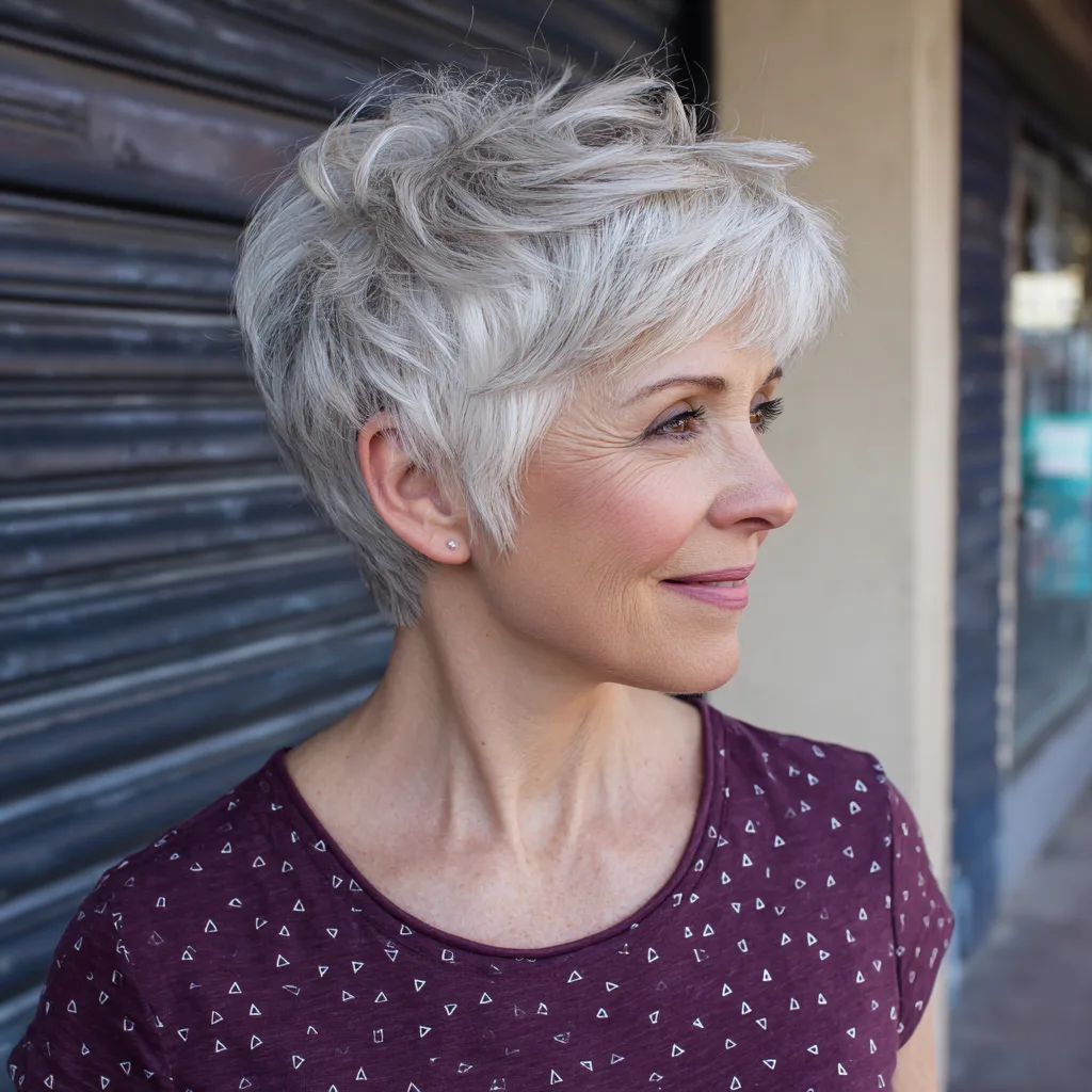 Modern Textured Pixie Cut with Soft Layers