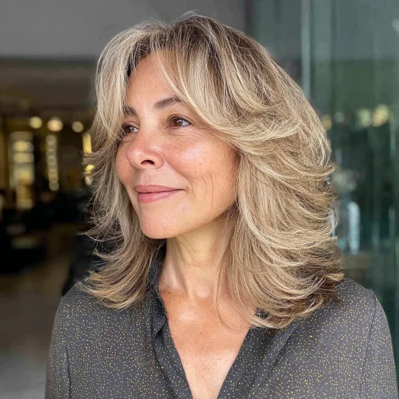 Modern Voluminous Layered Cut with Subtle Highlights