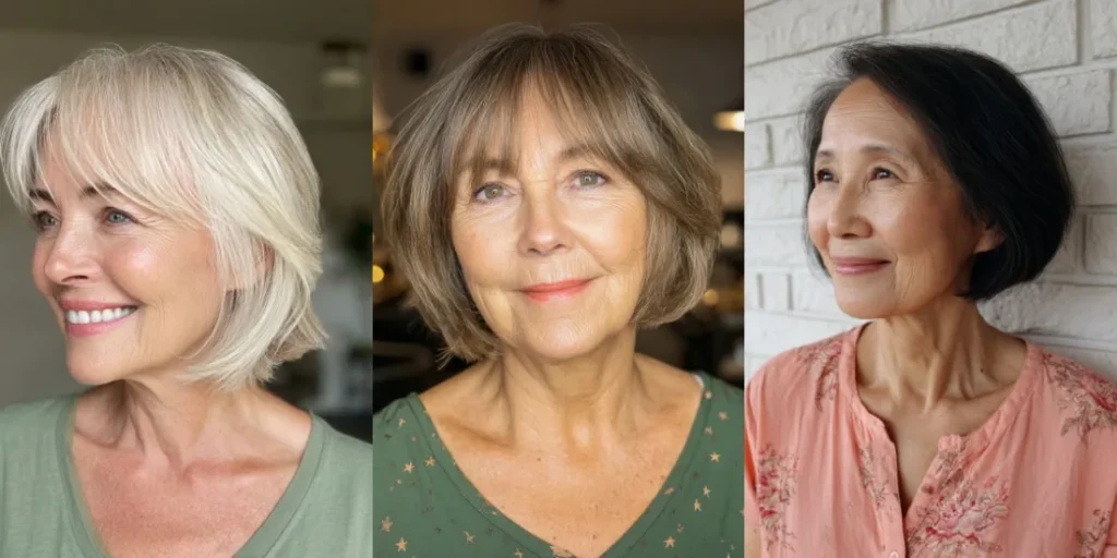24 Glamorous Nano Bob Haircuts for Women Over 60 With Thin Hair