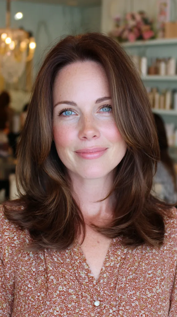 Natural Layered Cut with Subtle Face-Framing Highlights