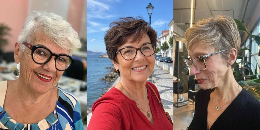 50 Perfect Pixie Cuts for Women Over 60 With Glasses