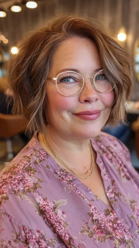 Playful Textured Bob with Soft Waves