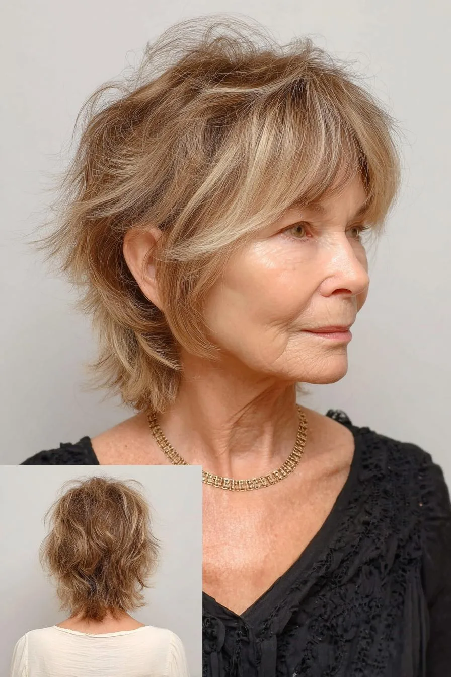 Playful Tousled Chin Length Bob