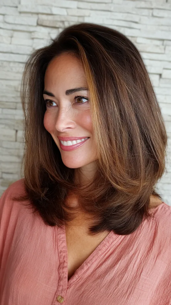 Radiant Long Layered Cut with Subtle Highlights