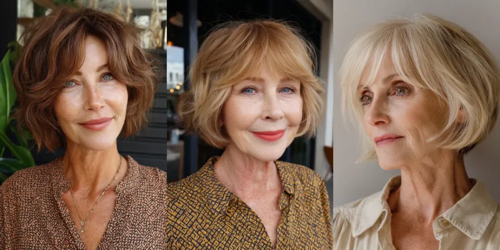 50 Lovely Shaggy French Bobs for Women Over 60