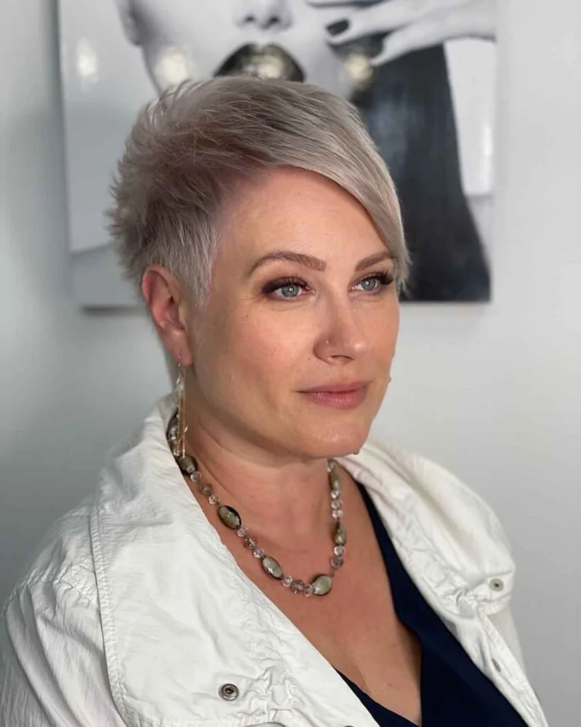 Short Pixie Cut with Extended Bangs