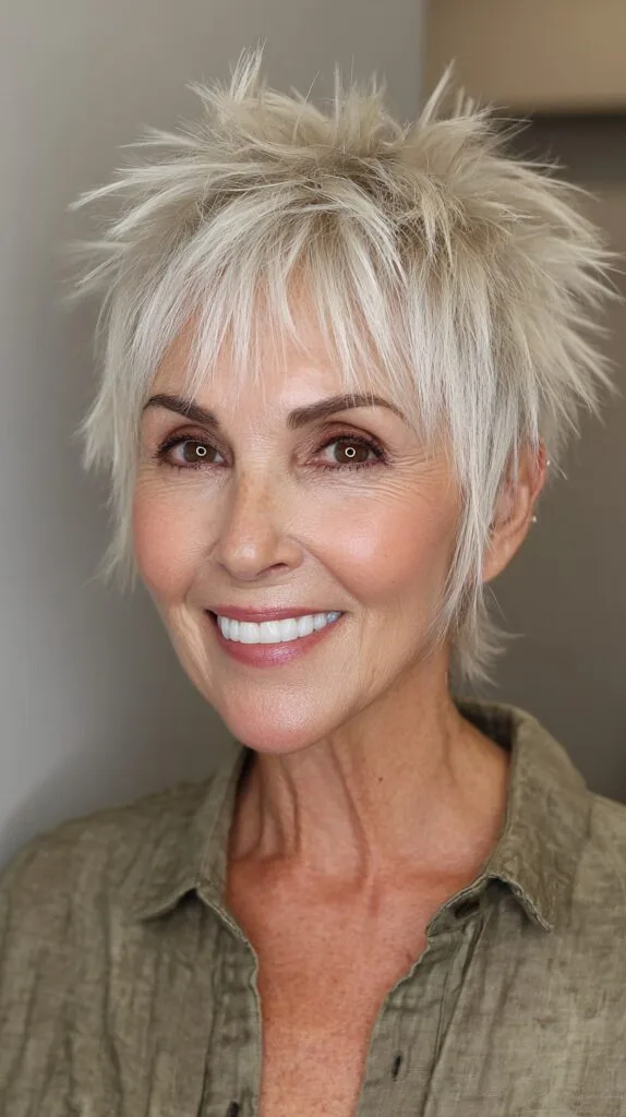 Silver Spiky Freedom Cut for Active Seniors