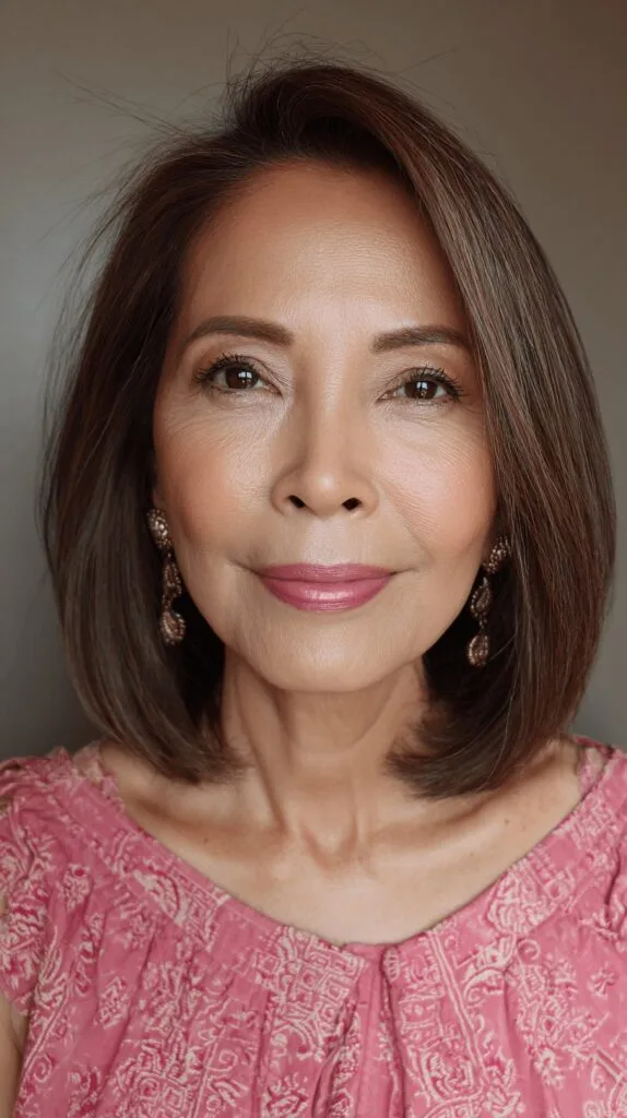 Sleek Blunt Bob with Subtle Layers