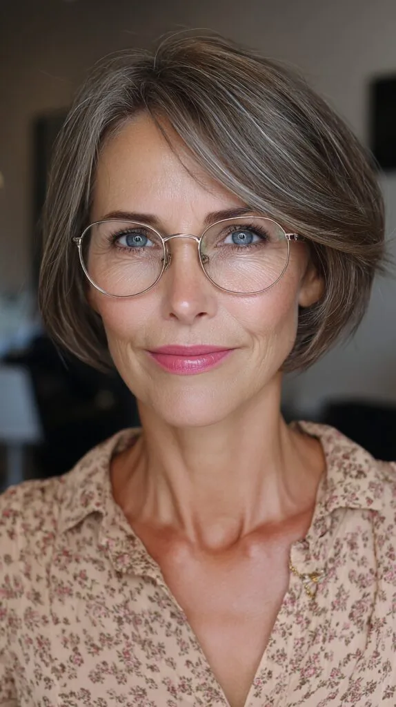 Sleek Textured Bob with Soft Face-Framing Layers
