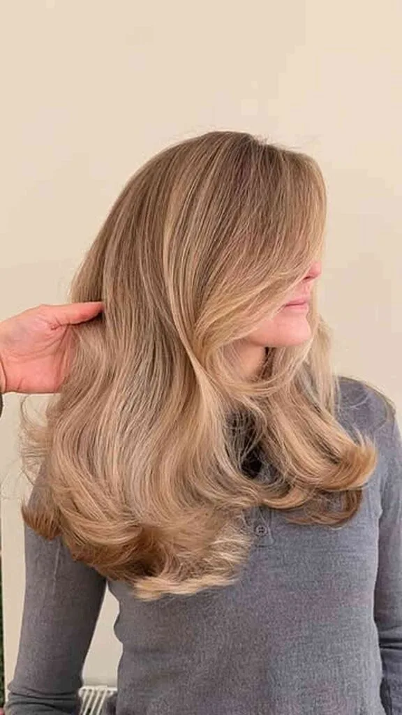 Soft Layered Blowout with Face Framing