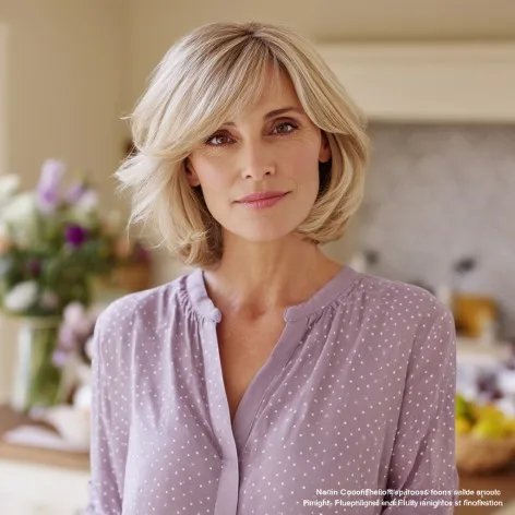 Soft Layered Bob with Gentle Movement