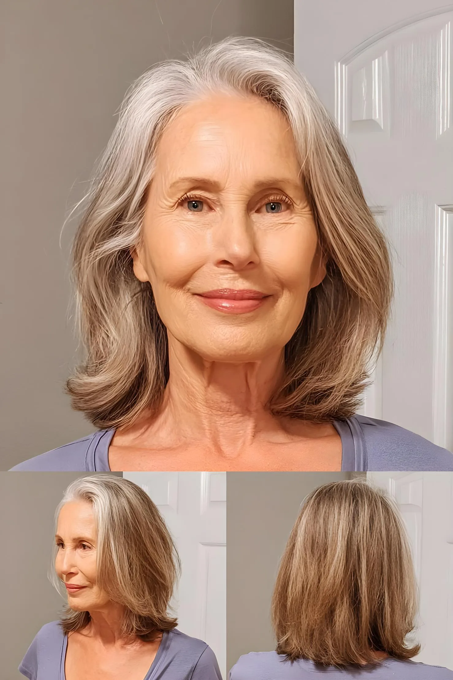 Soft layered gray elegance