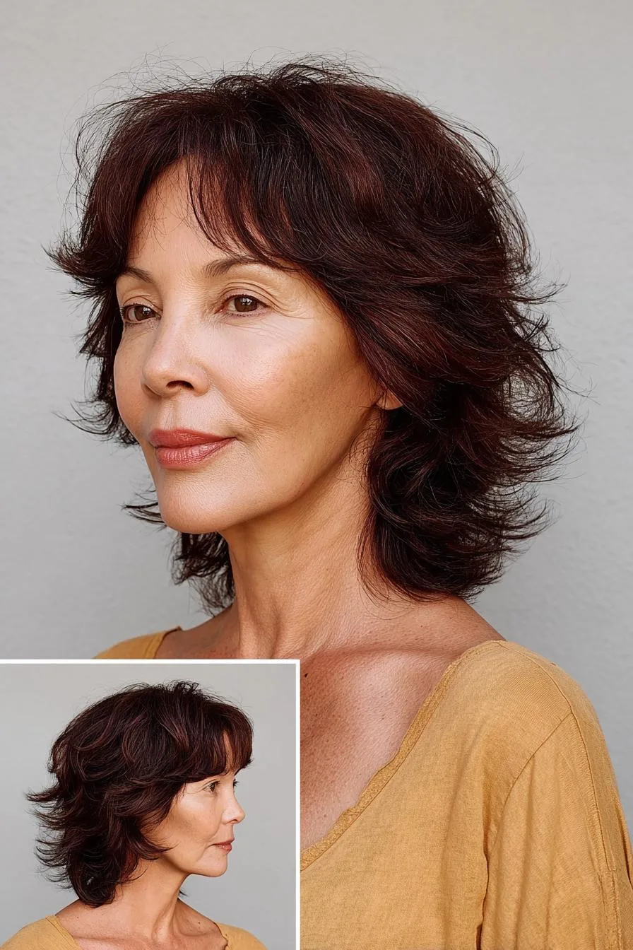 Soft layered shag elegance