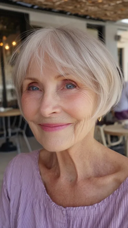 Soft Silver Mushroom Bob with Gentle Movement