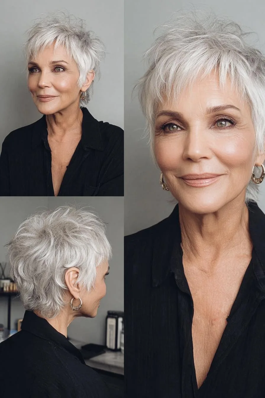 Soft Silver Pixie Layers