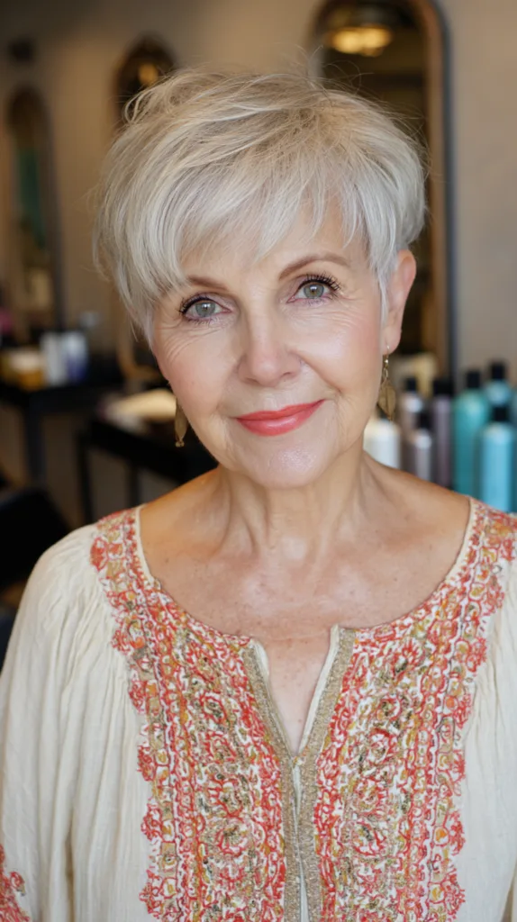 Soft Textured Pixie Cut with Subtle Volume