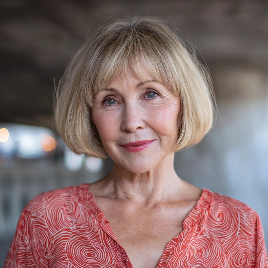 Softly Layered Jaw-Length Bob with Subtle Volume