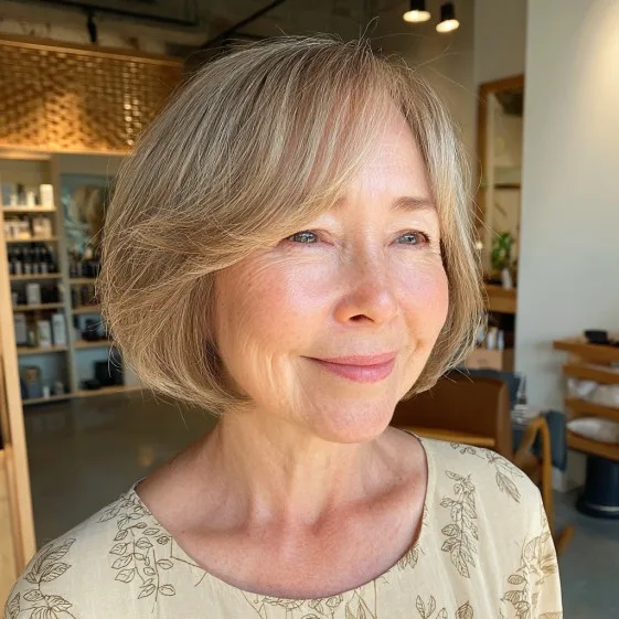 Softly Textured Bob with Gentle Movement