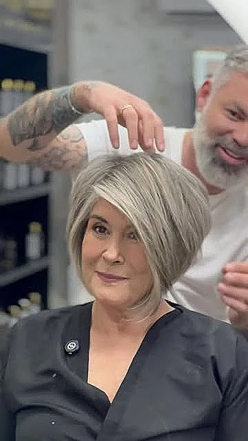Stylish Angled Pixie Bob