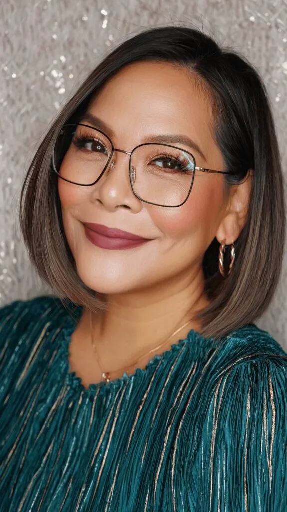 Stylish Blunt Bob with Subtle Face-Framing Layers