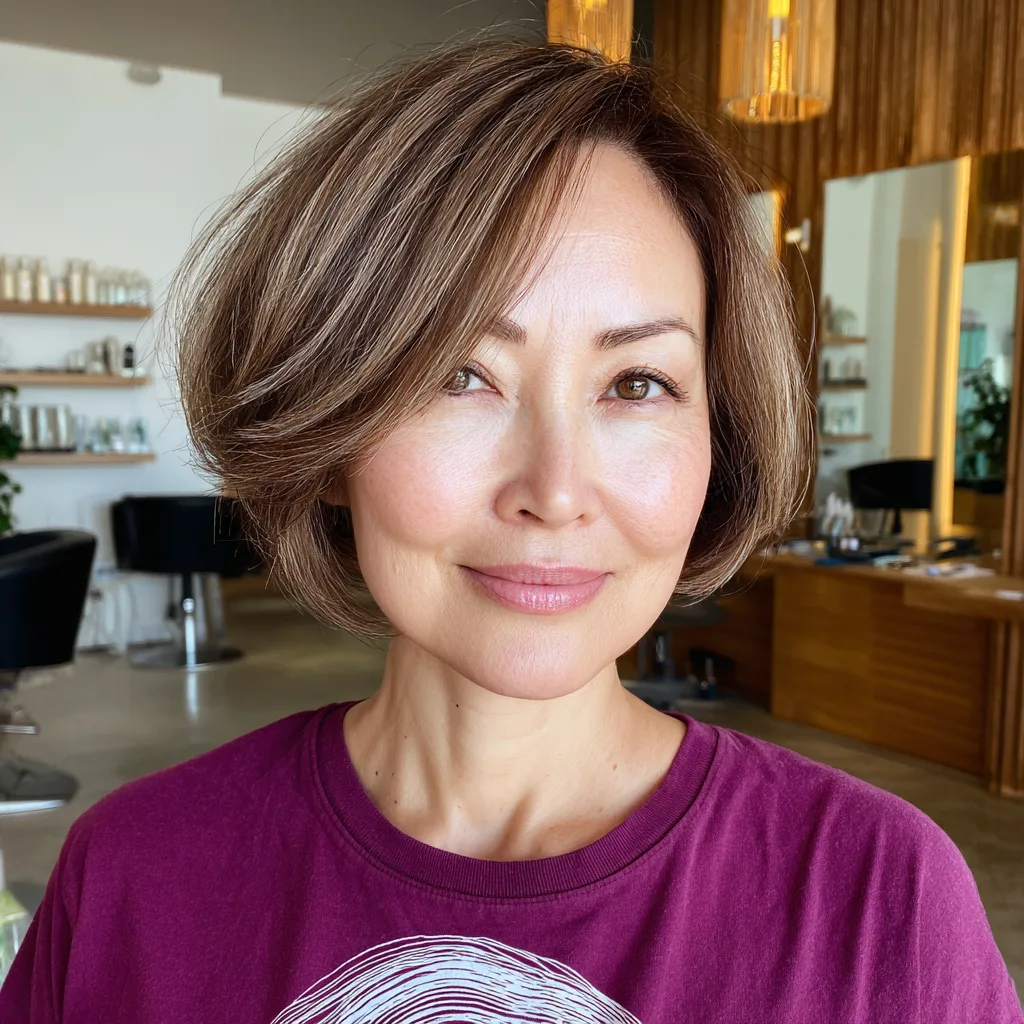 Stylish Bronde Bob with Soft Layers
