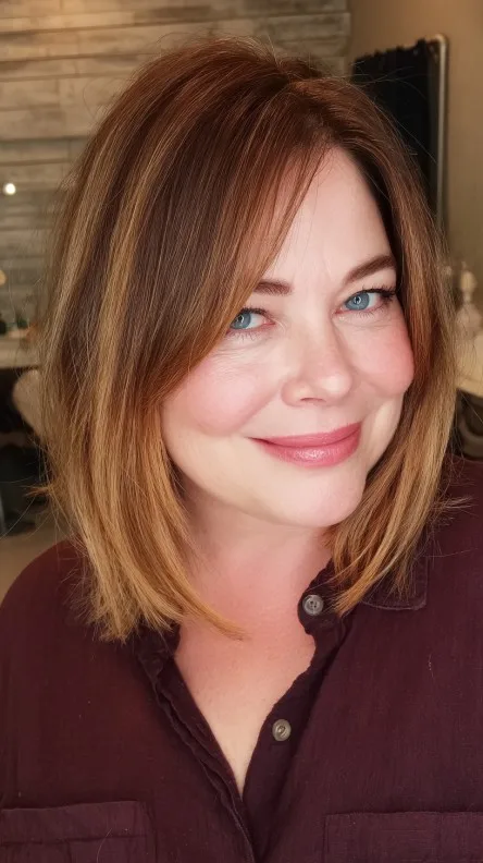 Stylish Long Bob with Subtle Highlights